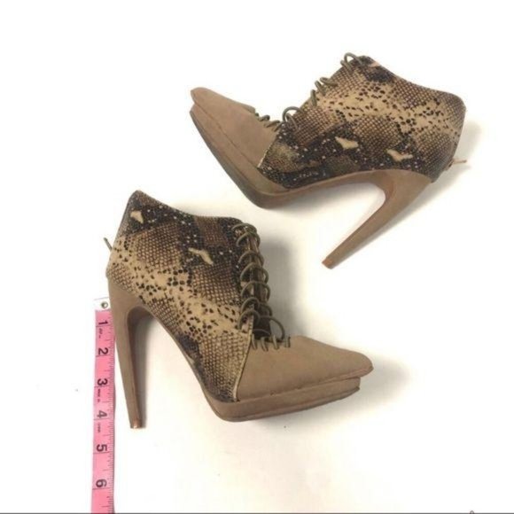 🔥Penny Loves Kenny snakeskin booties platform - Picture 3 of 8